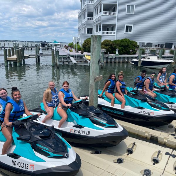 a group of people on a boat
